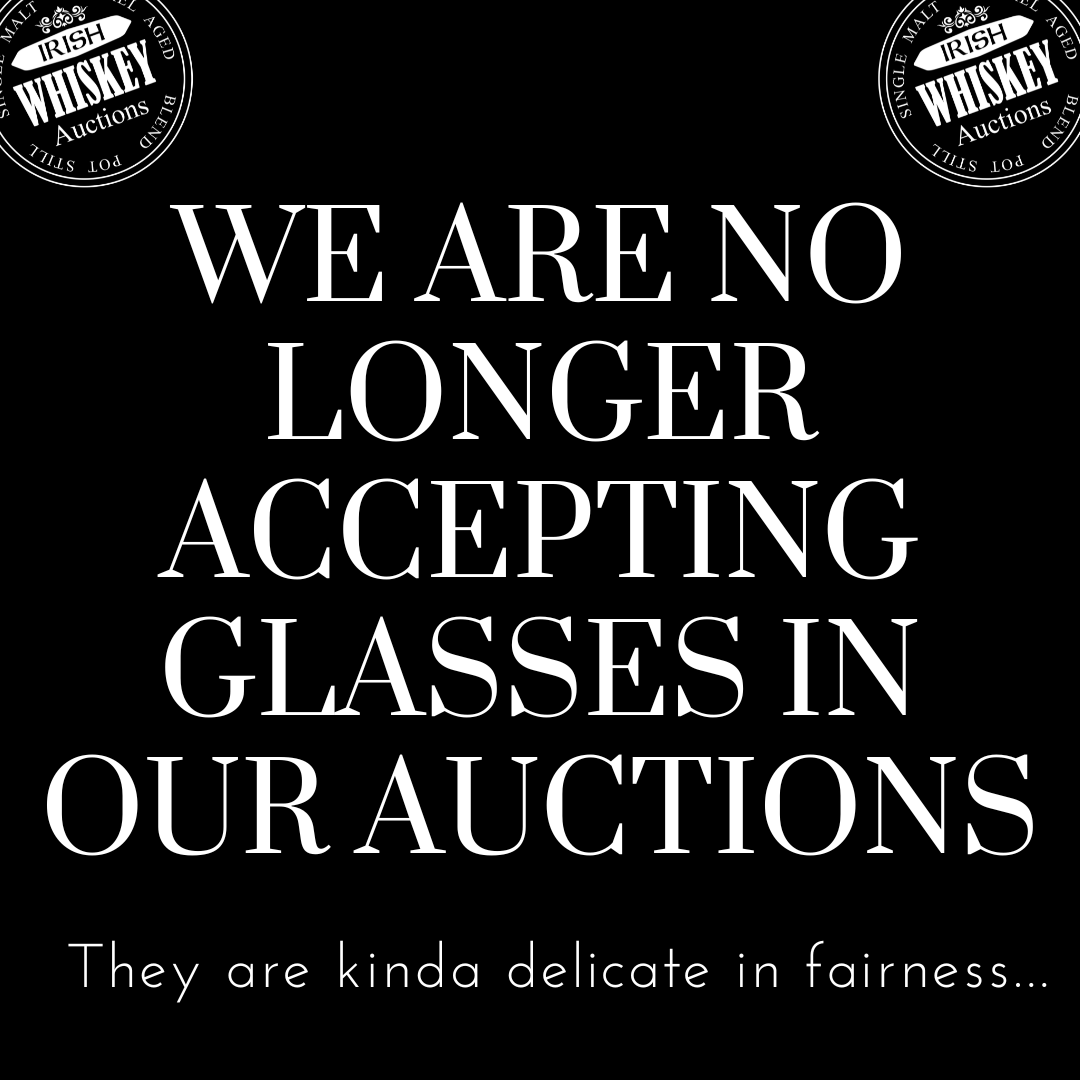 we are no longer accepting glasses in our auctions