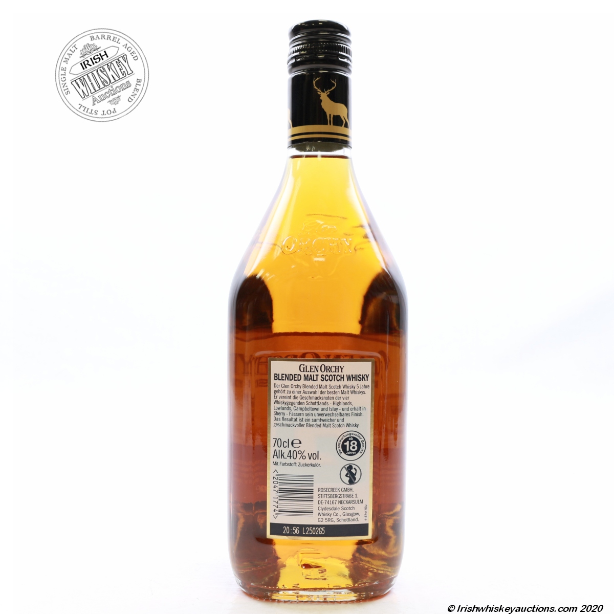 Irish Whiskey Auctions | Glen Orchy 5 Year Old Blended Malt Scotch Whisky