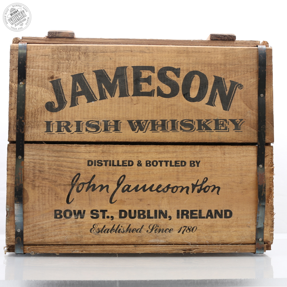 RUSTIC ANTIQUED VINTAGE WOODEN JAMESON 1780 IRISH WHISKEY BOXES CRATES TRUG