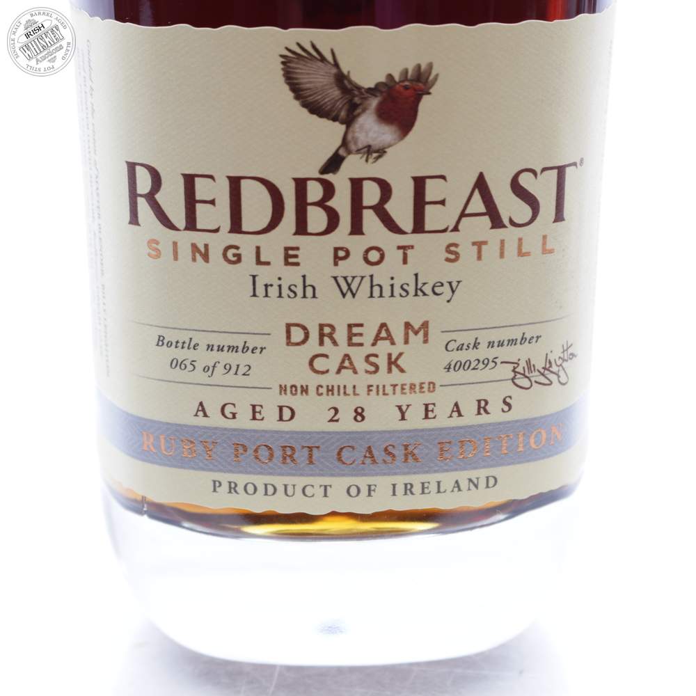 Redbreast Dream Cask 28 Year Old Bottle No 065 912 Irish Whiskey
